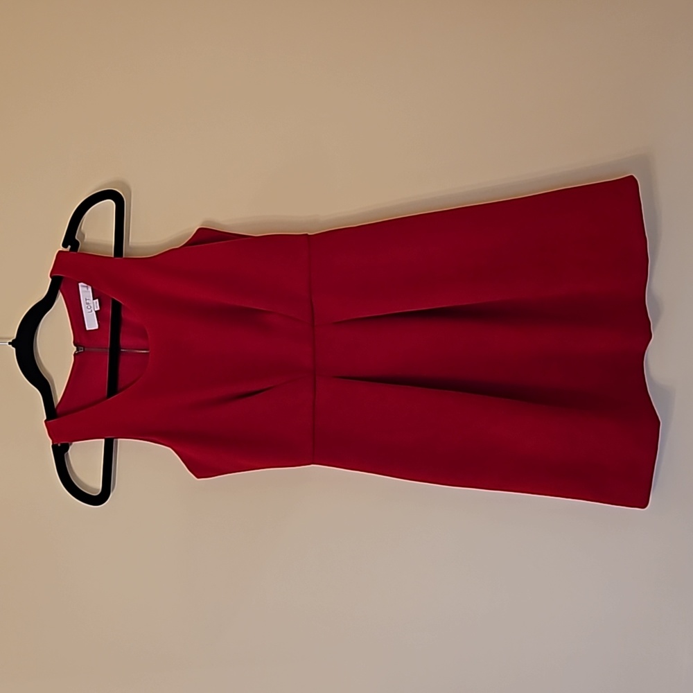 Loft  petite red dress